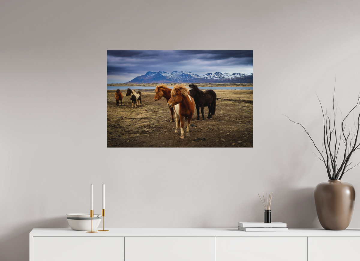 90 x 60 cm, Tirage photo mat Wild Spirits — Iceland