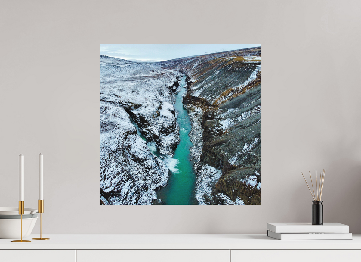50 x 50 cm, Tirage Alu dibond Between Two Seasons — Iceland