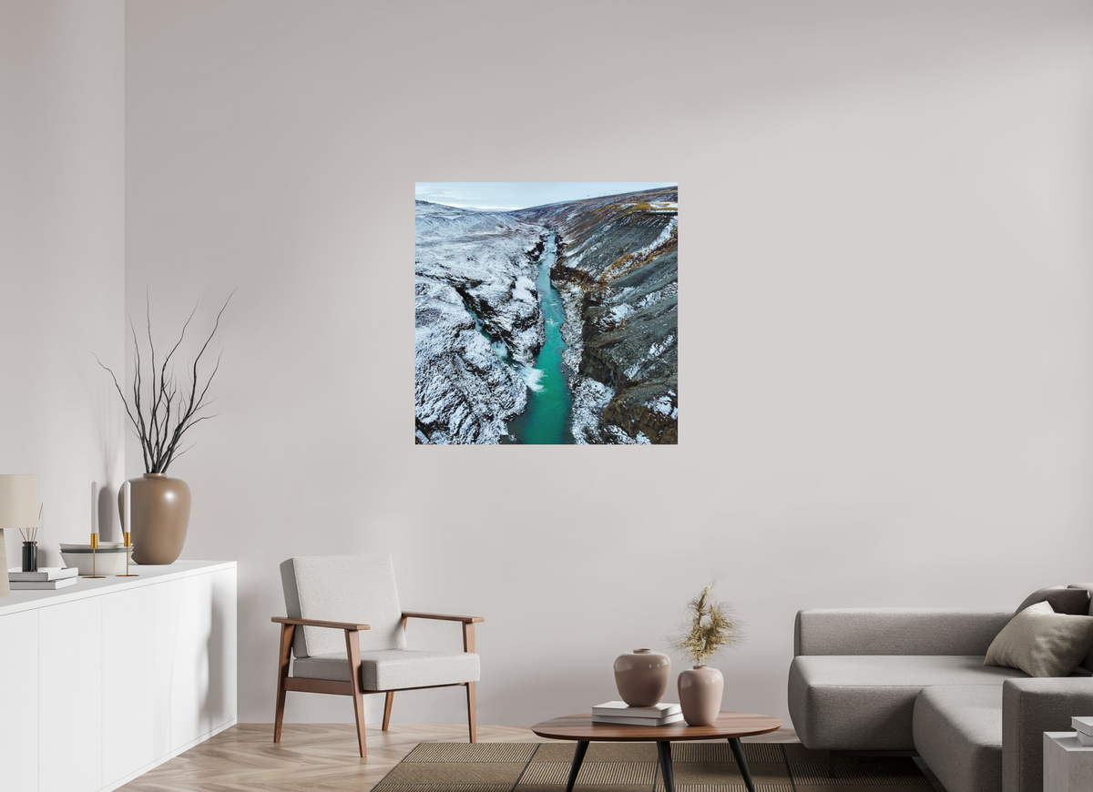 100 x 100 cm, Tirage Alu dibond Between Two Seasons — Iceland