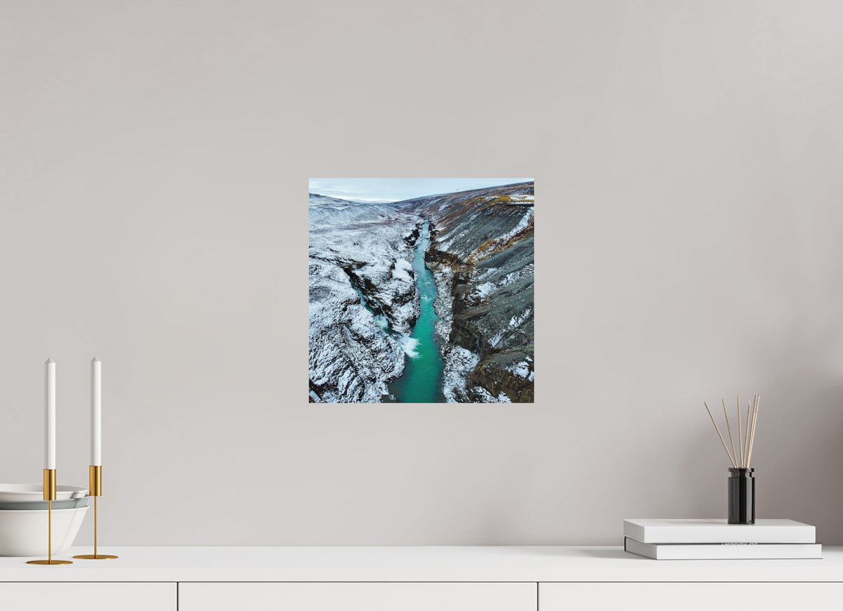 30 x 30 cm, Tirage Alu dibond Between Two Seasons — Iceland
