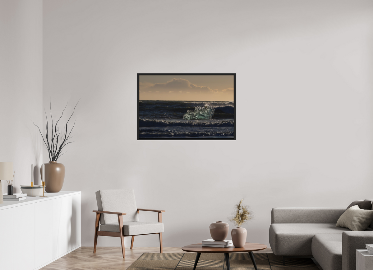 105 x 70 cm, Caisse américaine alu dibond Cast Adrift — Iceland