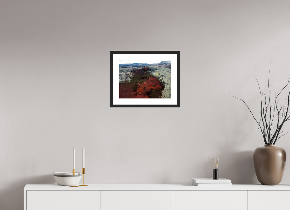 40 x 30 cm, Cadre avec passe partout The Earth’s Depths — Iceland