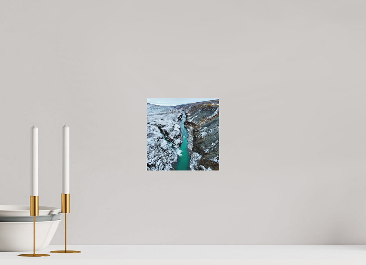 20 x 20 cm, Tirage Alu dibond Between Two Seasons — Iceland