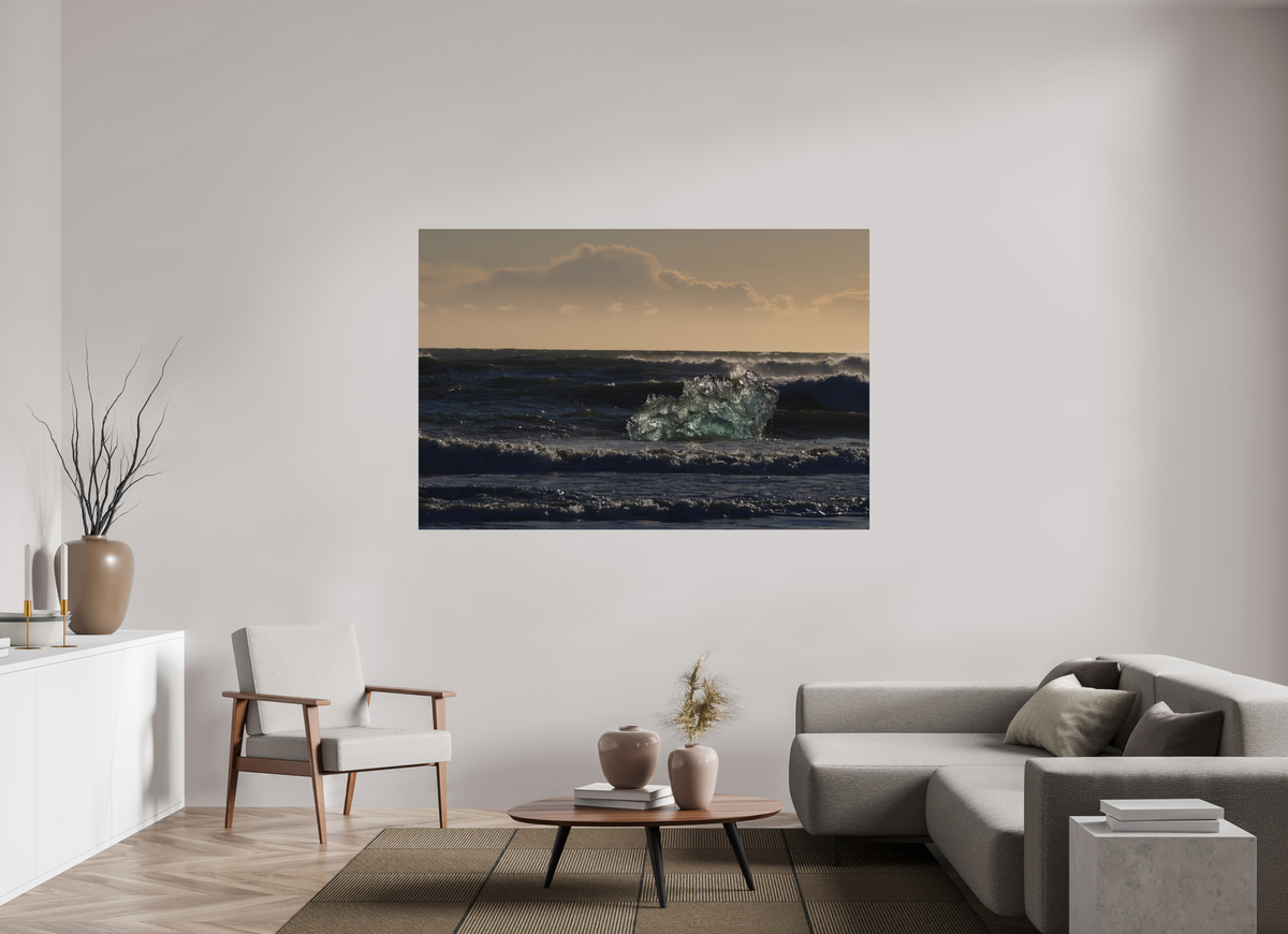 180 x 120 cm, Tirage photo mat Cast Adrift — Iceland