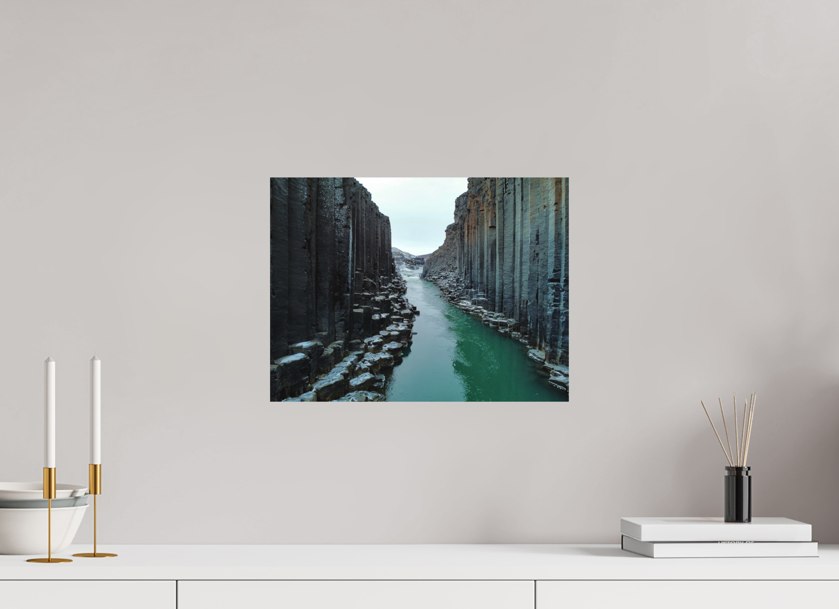40 x 30 cm, Islande Pneu the canyon - Iceland