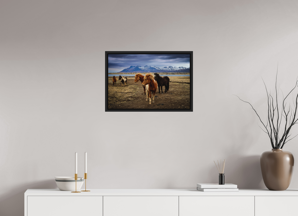 60 x 40 cm, Caisse américaine alu dibond Wild Spirits — Iceland