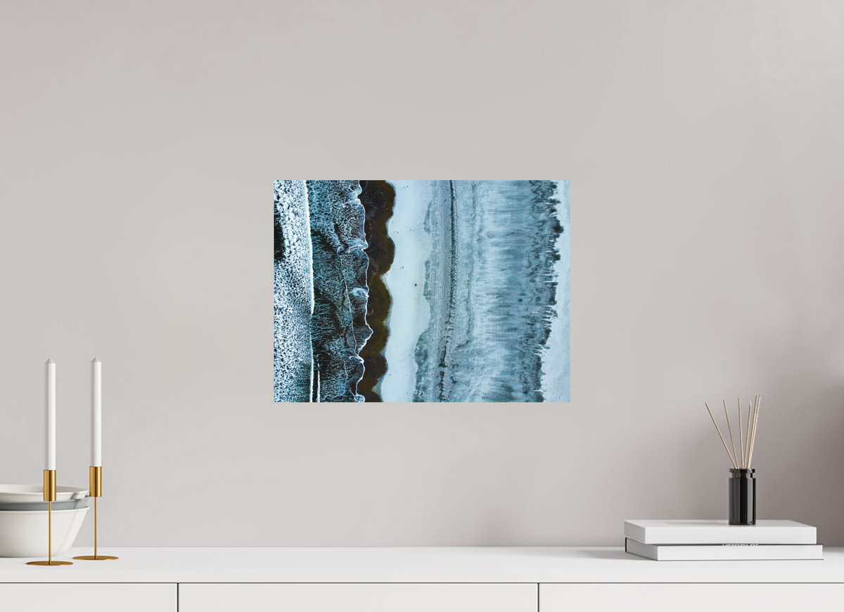 40 x 30 cm, Tirage photo mat Edge of Winter — Iceland