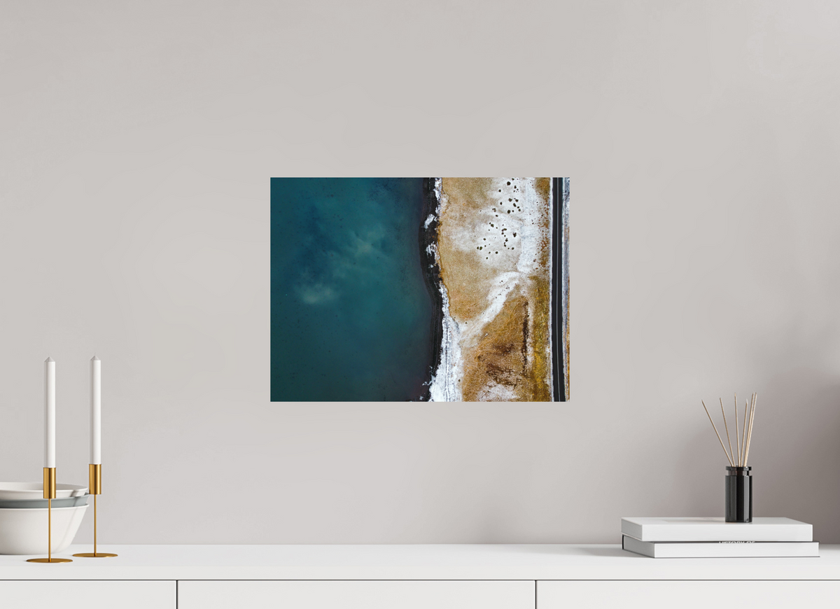 40 x 30 cm, Tirage Alu Dibon 3mm Between Land & Sea — Iceland