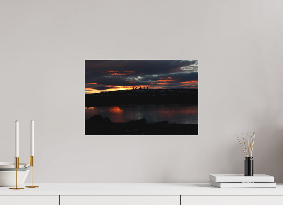 45 x 30 cm, Tirage Alu dibond Arctic Afterglow — Iceland