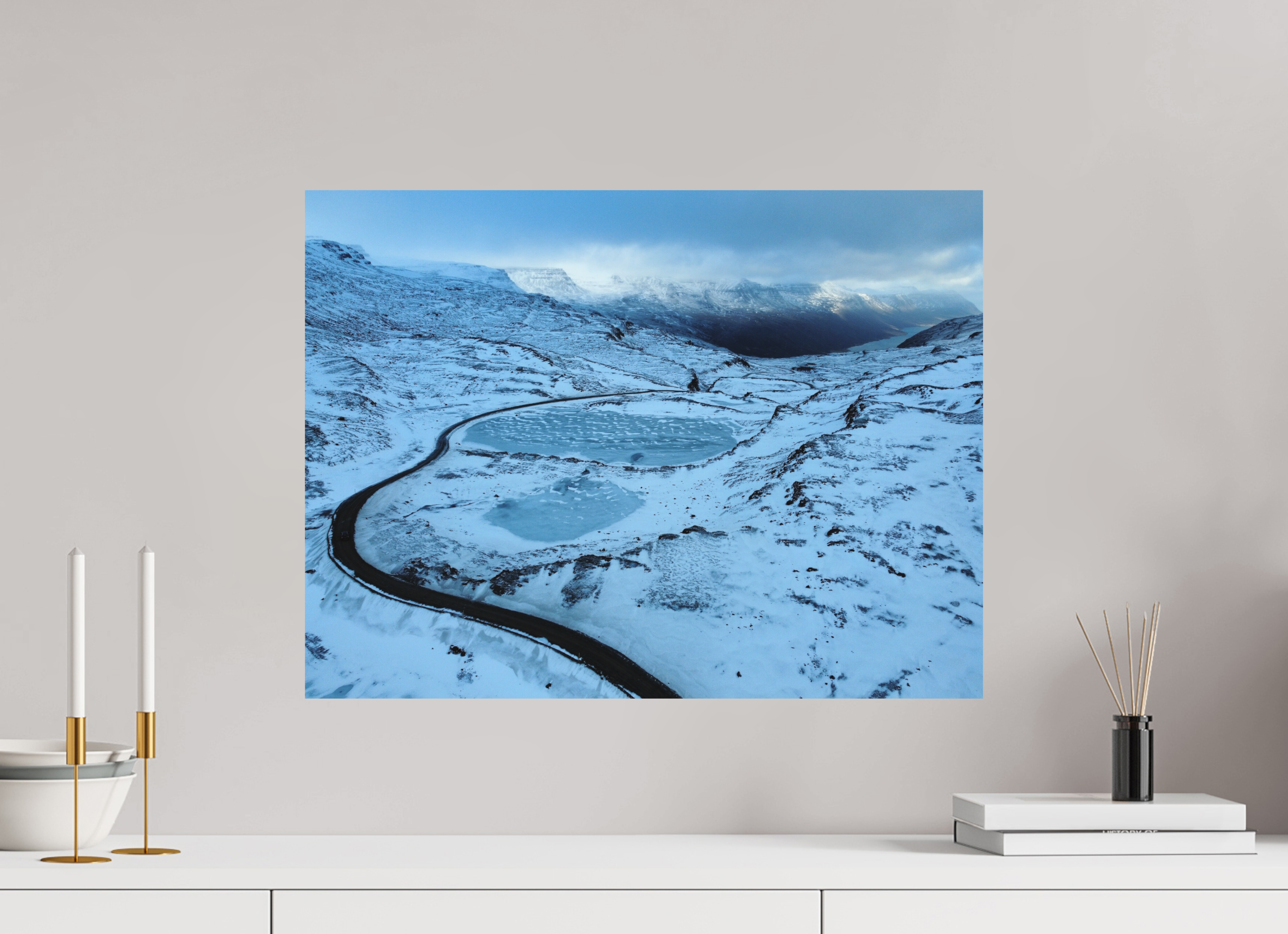60 x 45 cm, Tirage photo mat Into the Darkness — Iceland