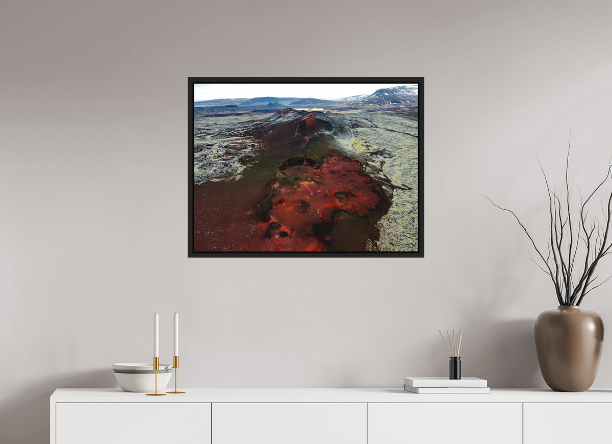 80 x 60 cm, Caisse américaine alu dibond The Earth’s Depths — Iceland