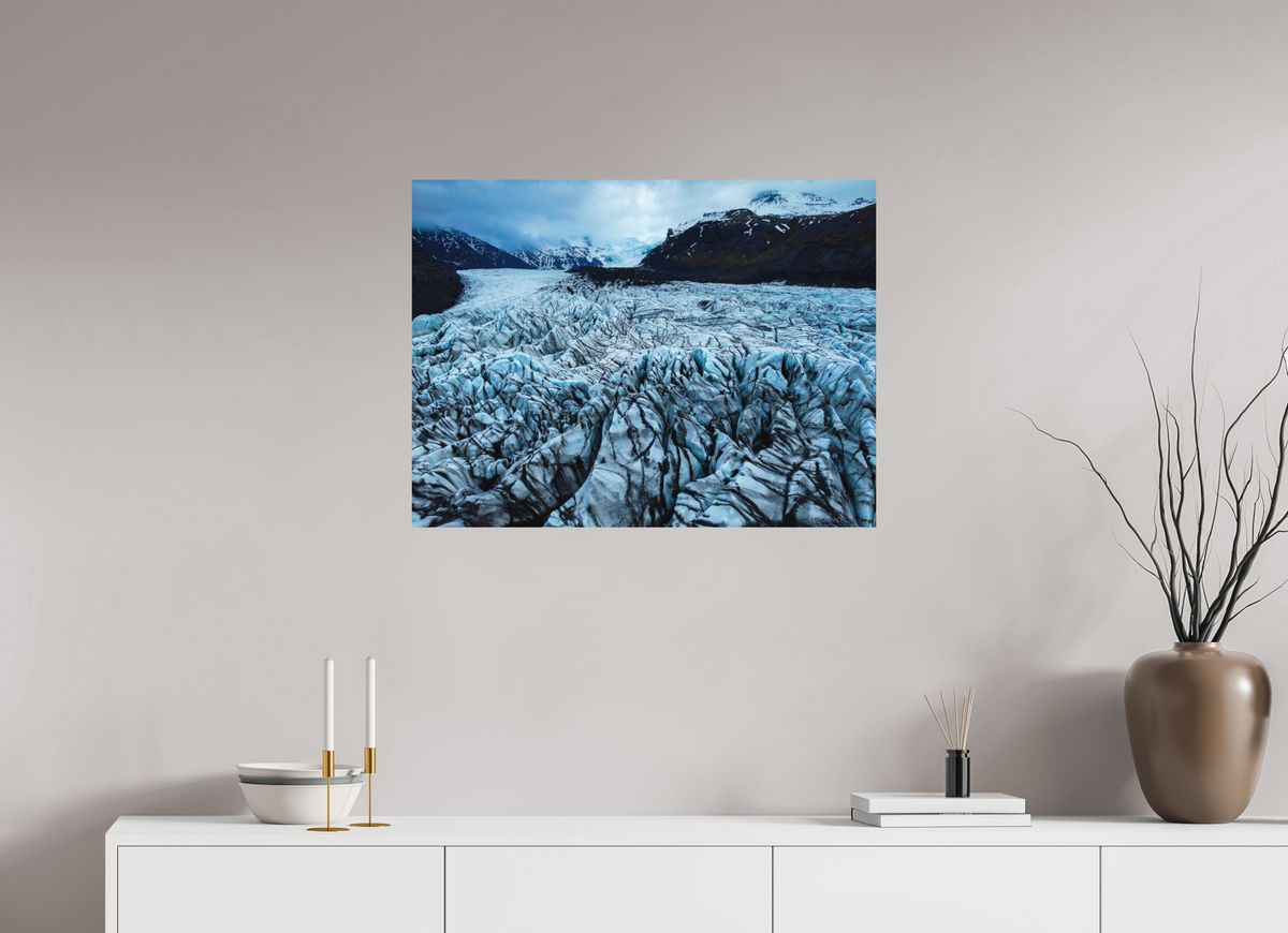 80 x 60 cm, Tirage photo mat Into the Ice — Iceland