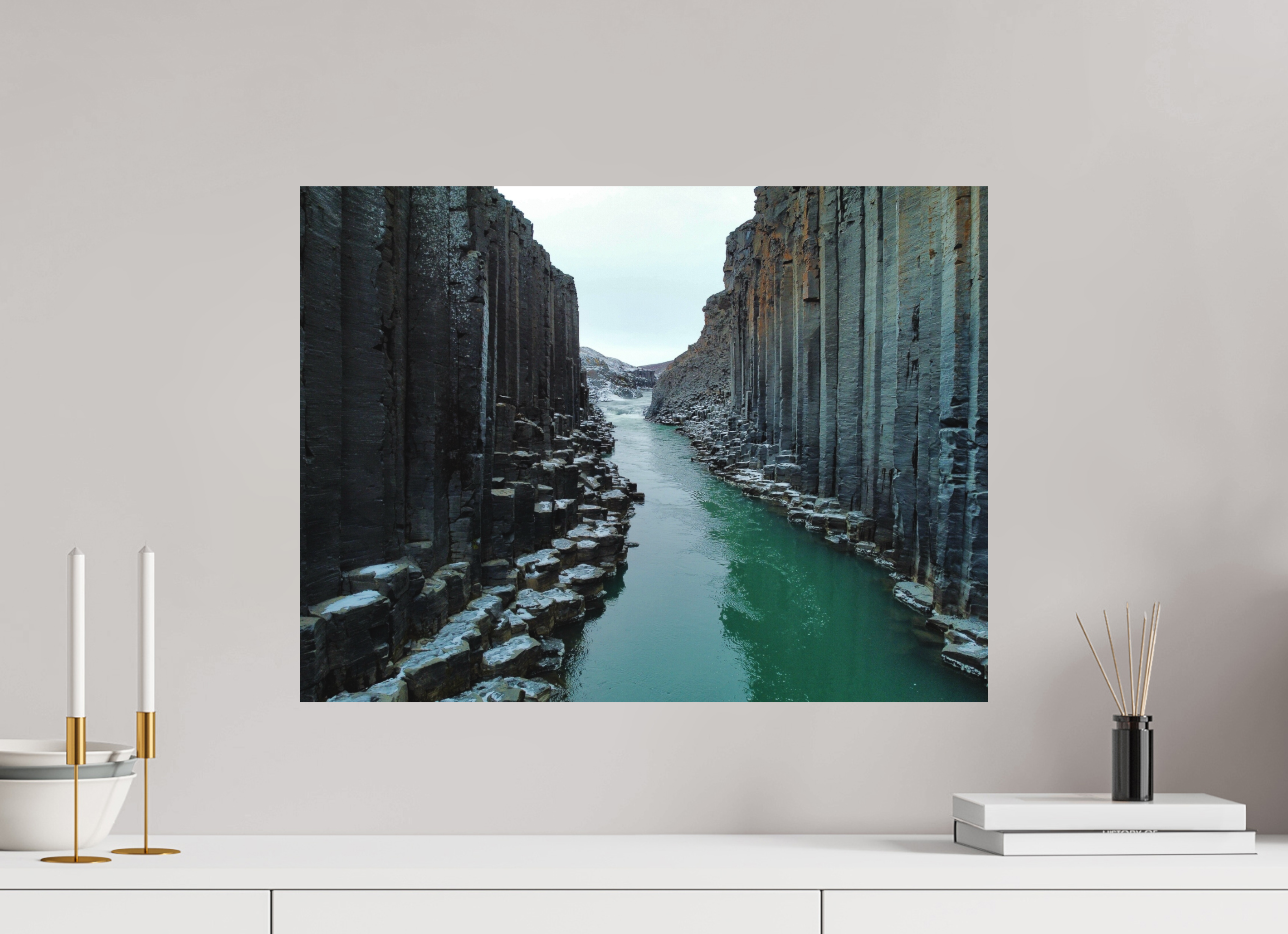60 x 45 cm, Islande Pneu the canyon - Iceland