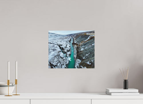 36,7 x 30 cm, Tirage photo mat Between Two Seasons — Iceland