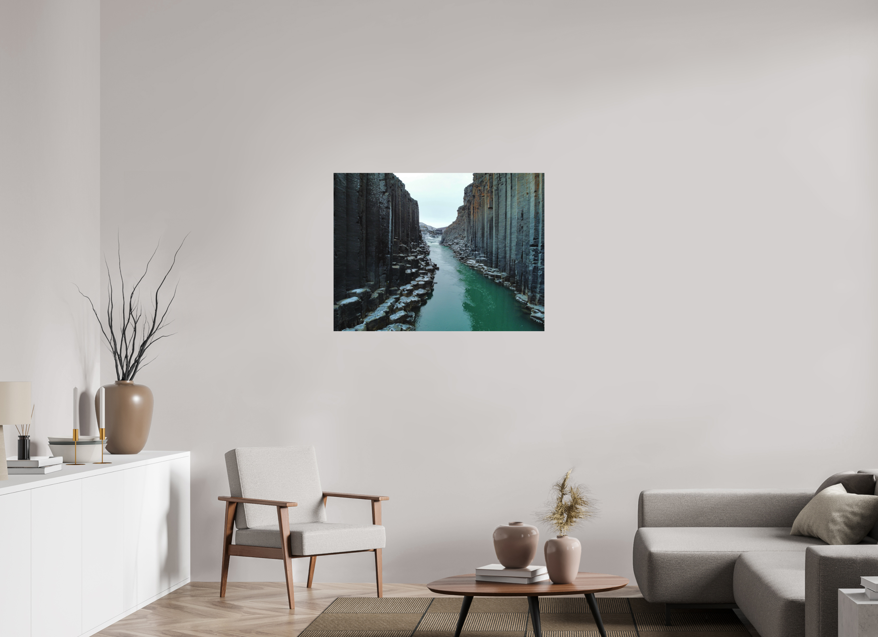 100 x 75 cm, Islande Pneu the canyon - Iceland