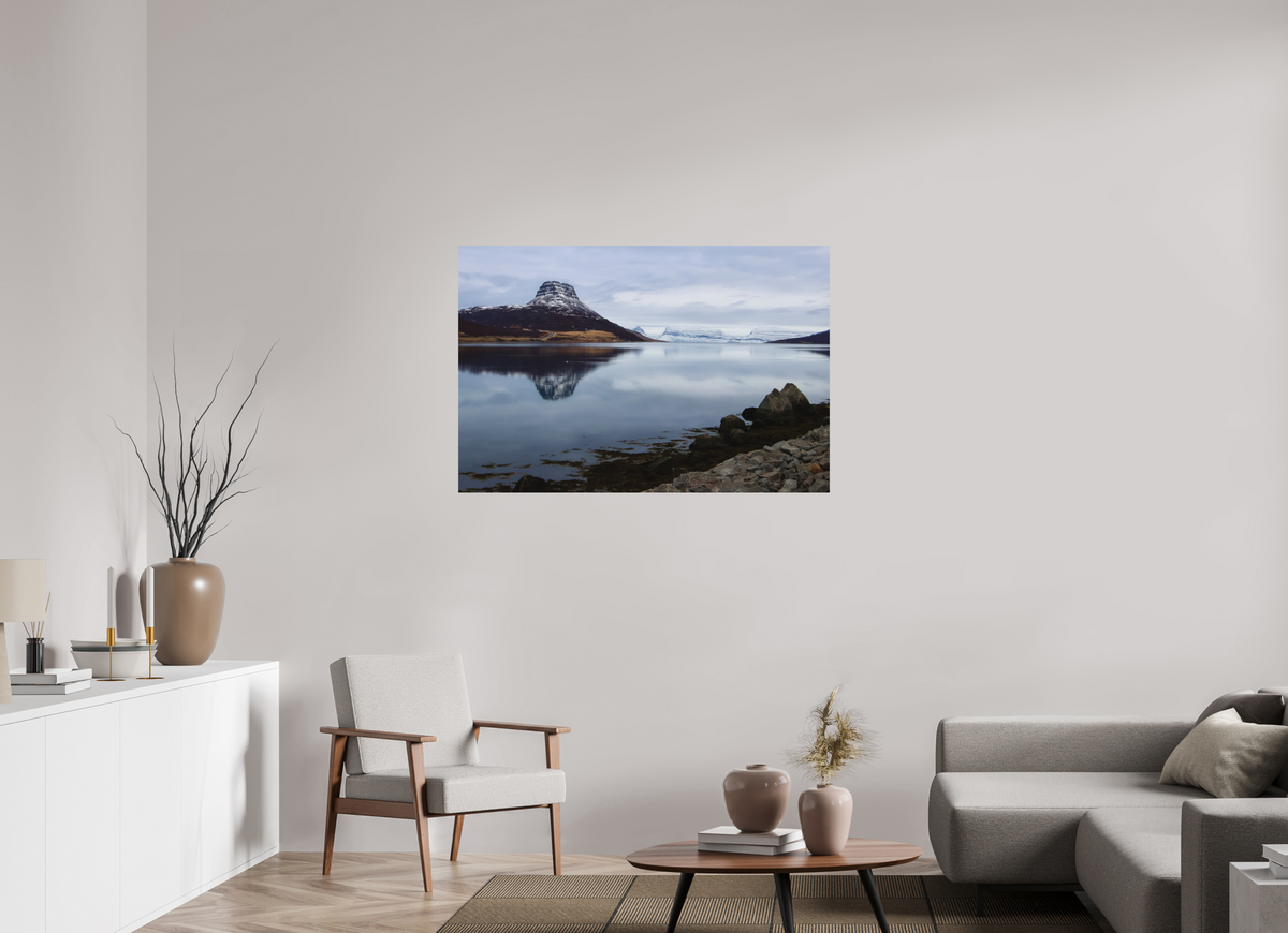120 x 80 cm, Tirage Alu dibond Stillness in the Fjord