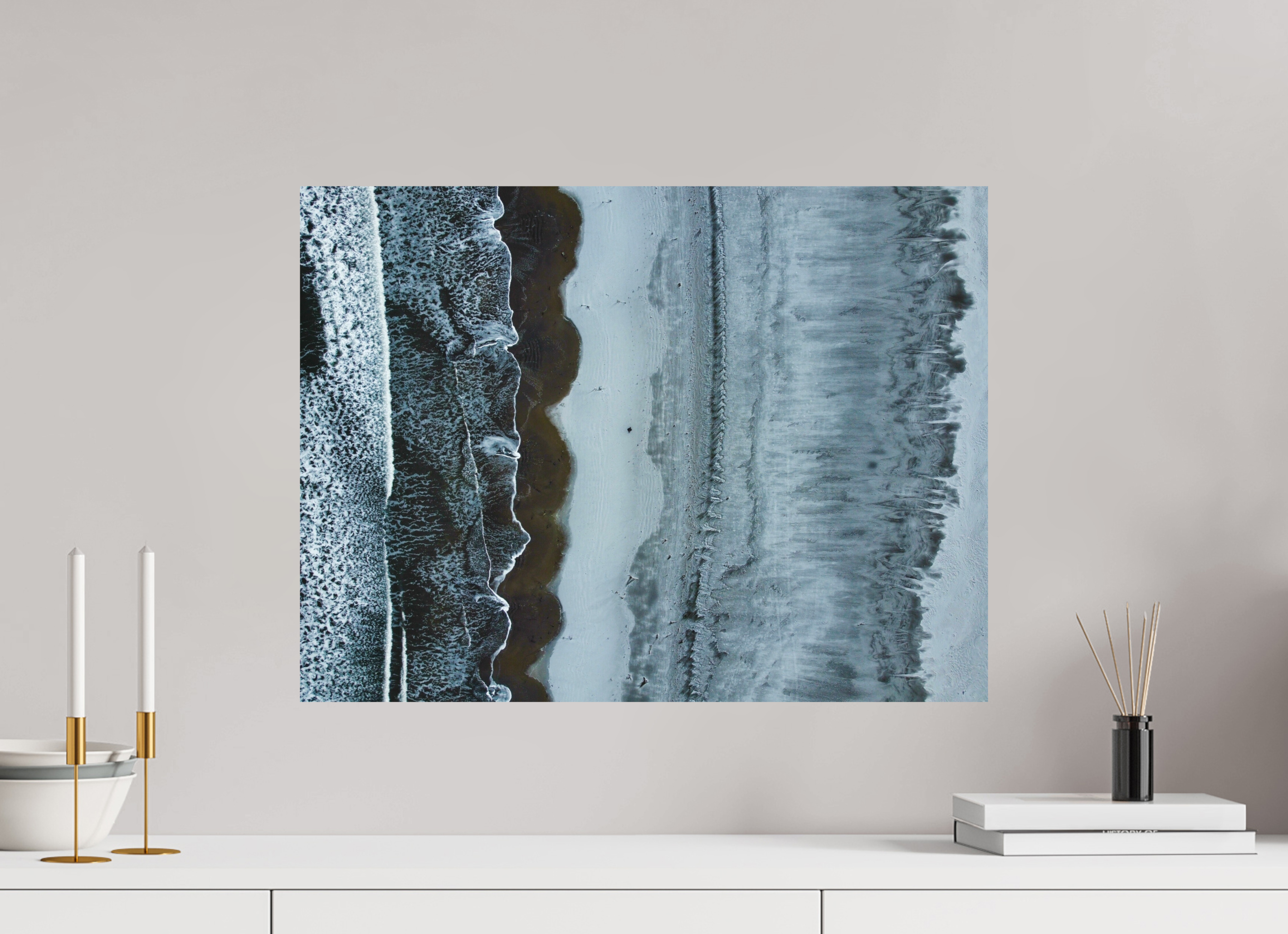 60 x 45 cm, Tirage Alu dibond Edge of Winter — Iceland