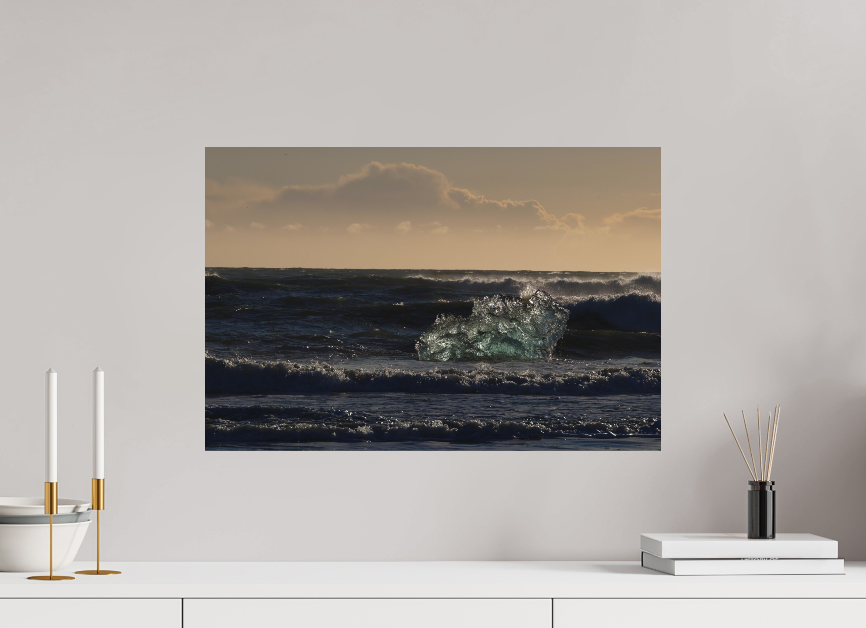 60 x 40 cm, Tirage photo mat Cast Adrift — Diamond Beach
