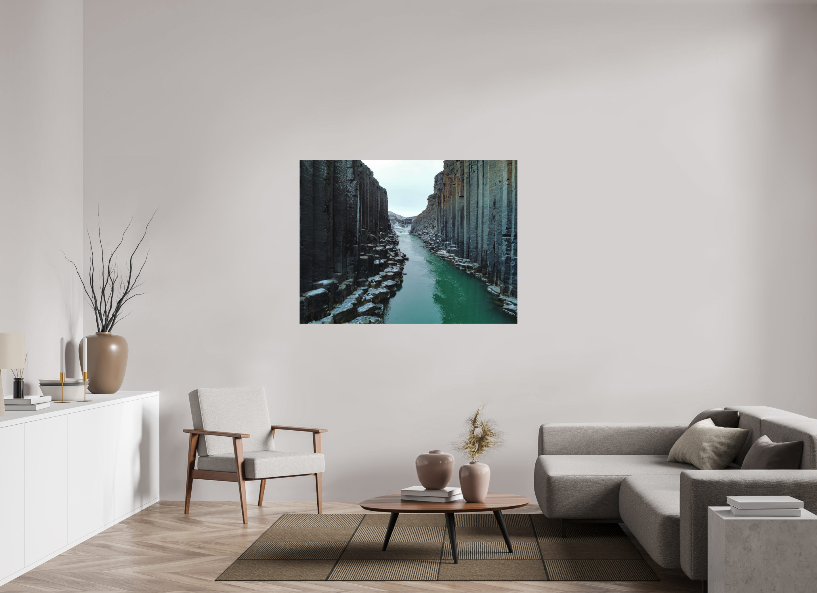 140 x 105 cm, Islande Pneu the canyon - Iceland