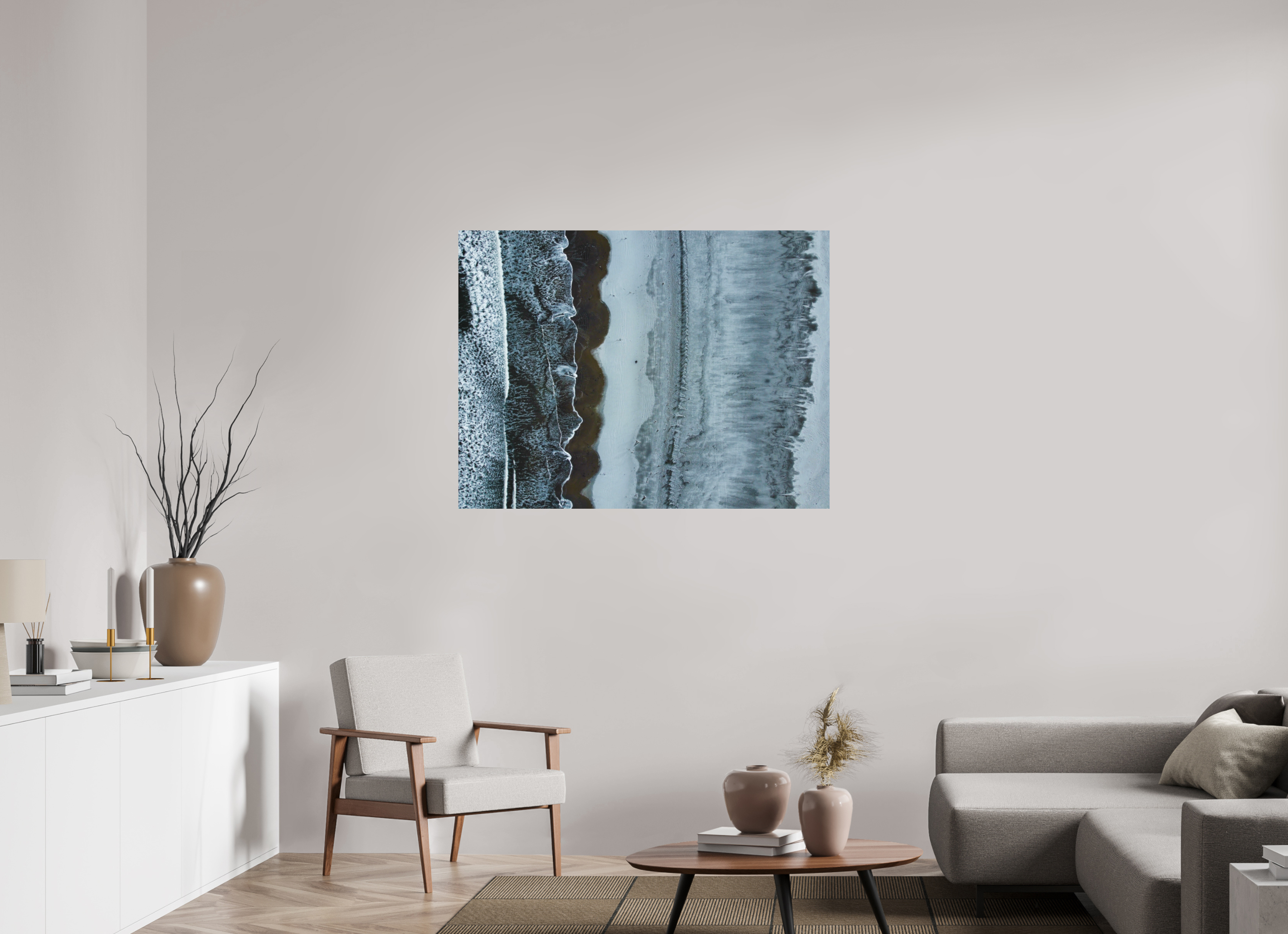 120 x 90 cm, Tirage Alu dibond Edge of Winter — Iceland